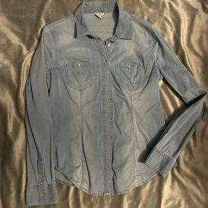 Guess Demin Button Down Shirt
